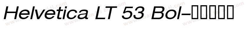 Helvetica LT 53 Bol字体转换